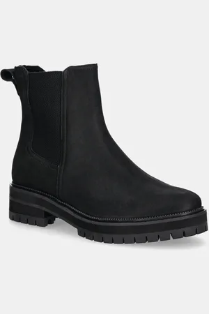 TOMS Nubukové kotníkové boty BENNET barva, na plochém podpatku, 10021306