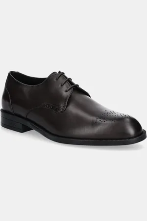 HUGO BOSS Kožené polobotky Tayil pánské, barva, 50529099