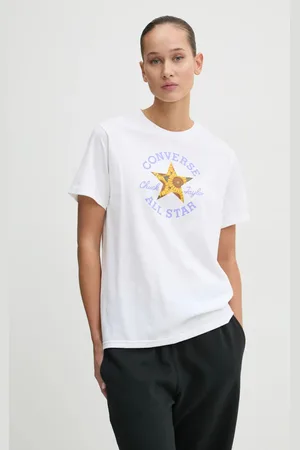 Converse Bavlněné tričko barva, 10026756-A01