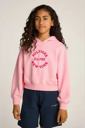 Tommy Hilfiger Dětská mikina barva, s kapucí, s potiskem, KG0KG08322