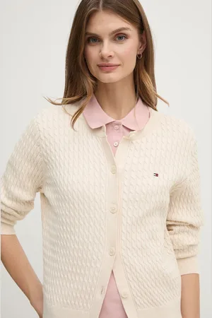Tommy Hilfiger Bavlněný kardigan barva, lehký, WW0WW43329