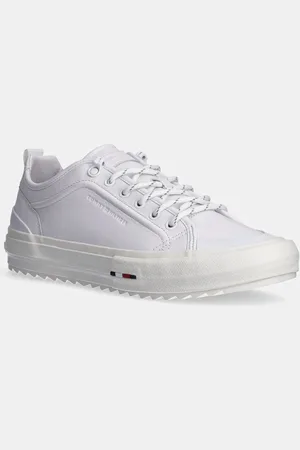 Tommy Hilfiger Kožené sneakers boty TH HI VULC CLEAT LOW LTH barva, FM0FM05452