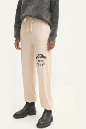 Moschino Vlněné tepláky barva, s aplikací, J0380 8700