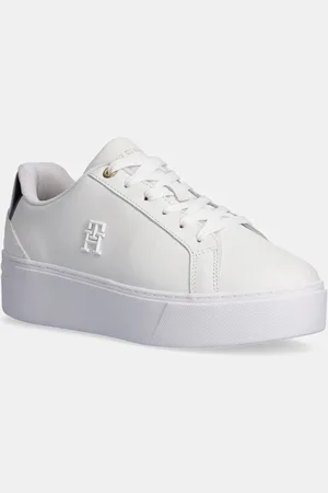 Tommy Hilfiger Kožené sneakers boty TH PLATFORM COURT SNEAKER barva, FW0FW08614