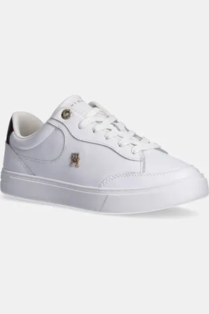 Tommy Hilfiger Kožené sneakers boty ESSENTIAL CHIC COURT SNEAKER RWB barva, FW0FW08579