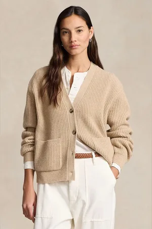Ralph Lauren Vlněný svetr hnědá barva, hřejivý, 211944515