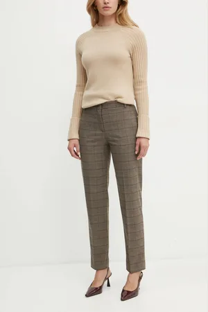 Max&Co. Kalhoty dámské, barva, střih cigarette, medium waist, 2426136093200