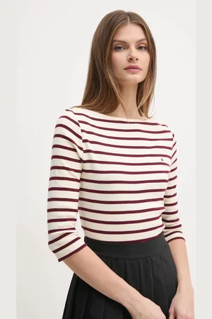Tommy Hilfiger Bavlněné tričko s dlouhým rukávem černá barva, WW0WW40589