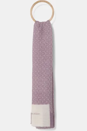 Calvin Klein Lněná šála barva, K60K612895
