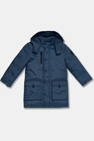 Guess Dětská bunda tmavomodrá barva, N4BL15 WDH90