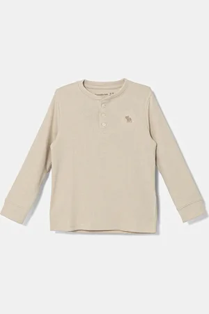 Abercrombie & Fitch Dětské tričko s dlouhým rukávem barva, KI224-4084