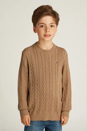 Tommy Hilfiger Dětský bavlněný svetr barva, KB0KB09348