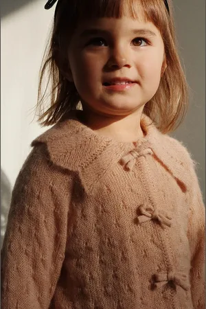 Konges Sløjd Dětský vlněný kardigan SMILLA KNIT CARDIGAN barva, KS102108