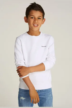 Calvin Klein Dětská bavlněná mikina barva, hladká, IU0IU00686