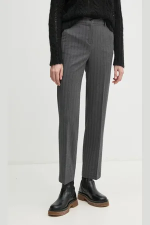 Benetton Kalhoty dámské, barva, jednoduché, high waist, 40A4DF07K