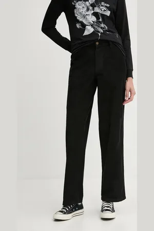Dickies Manšestrové kalhoty CORDUROY CARPENTER barva, high waist, DK0A863Z