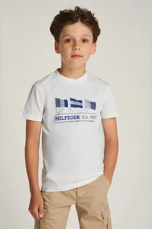 Tommy Hilfiger Dětské bavlněné tričko barva, s potiskem, KB0KB09350