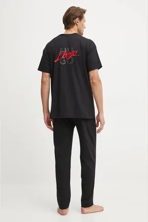 HUGO BOSS Bavlněné pyžamo barva, s potiskem, 50525331