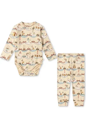 Konges Sløjd Kojenecká sada BASIC BODY/PANTS SET GOTS barva, KS101888