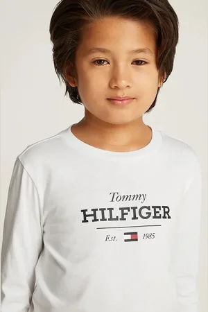 Tommy Hilfiger Dětské bavlněné tričko s dlouhým rukávem barva, s potiskem, KB0KB09633