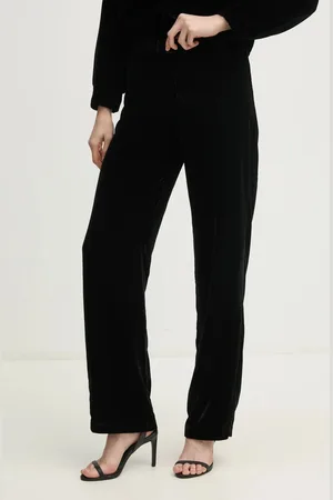 Pepe Jeans Velurové kalhoty FRANCES barva, high waist, PL211798