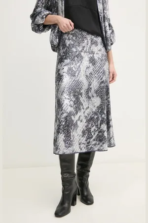 Diane von Furstenberg Sukně barva, midi, áčková, DVFKM4S004
