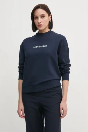 Calvin Klein Bavlněná mikina dámská, barva, s potiskem, K20K205450