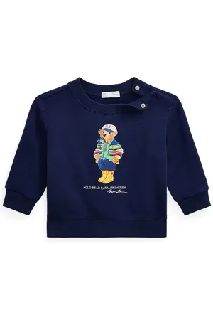 Ralph Lauren Kojenecká mikina tmavomodrá barva, s potiskem, 320975028001
