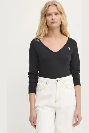 Abercrombie & Fitch Tričko s dlouhým rukávem barva, KI139-4666