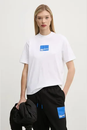 Karl Lagerfeld Bavlněné tričko barva, A1W17006