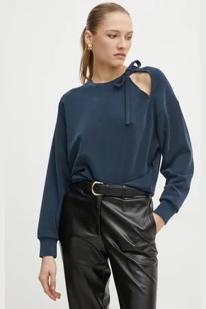 HUGO BOSS Mikina dámská, oranžová barva, hladká, 50531833