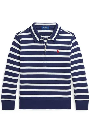 Ralph Lauren Dětská bavlněná mikina tmavomodrá barva, vzorovaná, 322958182001