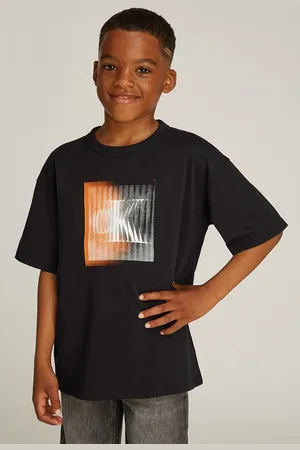 Calvin Klein Dětské bavlněné tričko 0 barva, s potiskem, IB0IB02356