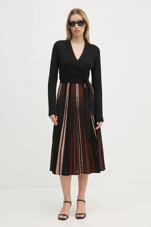 Diane von Furstenberg Šaty barva, midi, DVFDR3S007