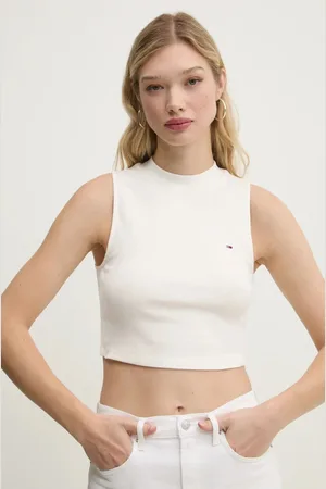 Tommy Hilfiger Top dámský, barva, s pologolfem, DW0DW20177