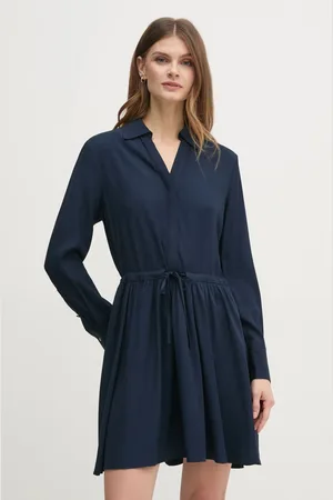Tommy Hilfiger Šaty tmavomodrá barva, mini, WW0WW44020