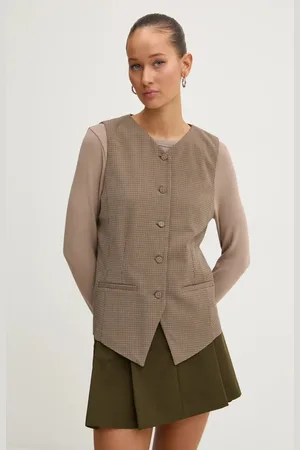 Abercrombie & Fitch Vesta barva, jednořadá, KI140-4497