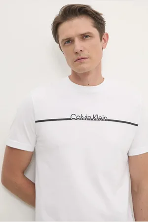 Calvin Klein Bavlněné tričko barva, s potiskem, K10K113802