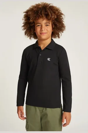 Calvin Klein Dětské polo tričko 0 barva, IB0IB02421