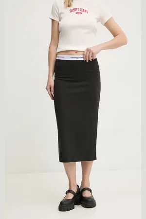 Tommy Hilfiger Sukně barva, midi, pouzdrová, DW0DW19365