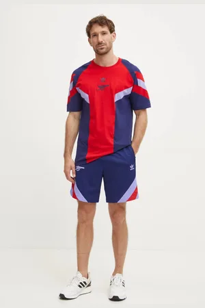 adidas Kraťasy tmavomodrá barva, vzorované, JJ1682