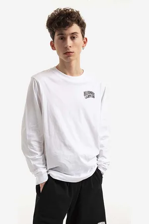 Billionaire Boys Club Bavlněné tričko s dlouhým rukávem Small Arch Logo L/S Tee barva, s potiskem, BC007-WHITE