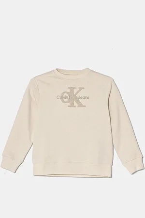 Calvin Klein Dětská bavlněná mikina barva, s aplikací, IN0IN00269