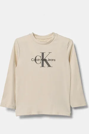 Calvin Klein Dětské tričko s dlouhým rukávem barva, IN0IN00005