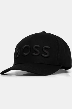 HUGO BOSS Bavlněná baseballová čepice černá barva, s aplikací, 50536482