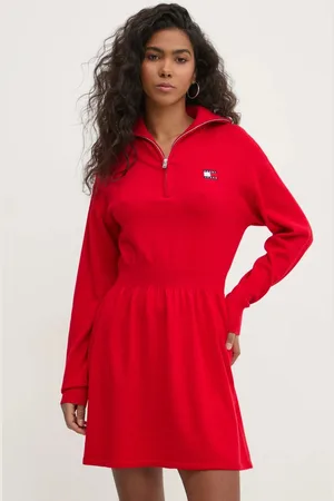 Tommy Hilfiger Šaty z vlněné směsi barva, mini, DW0DW19480
