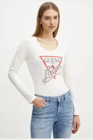 Guess Tričko s dlouhým rukávem barva, W5RI64 I3Z14