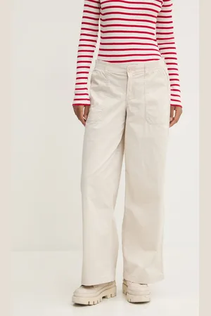 Hollister Kalhoty dámské, barva, jednoduché, high waist, KI356-4179