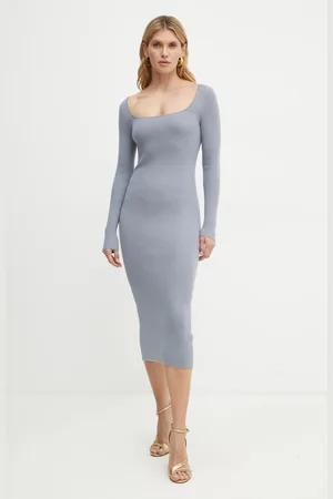 Guess Šaty LIVIA barva, midi, W4BK99 Z3I22