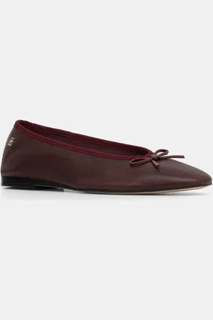 Tommy Hilfiger Kožené baleríny BALLERINA SOFT LEATHER barva, FW0FW08355